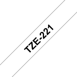 TZe221 Black on White, 9 mm x 8 m