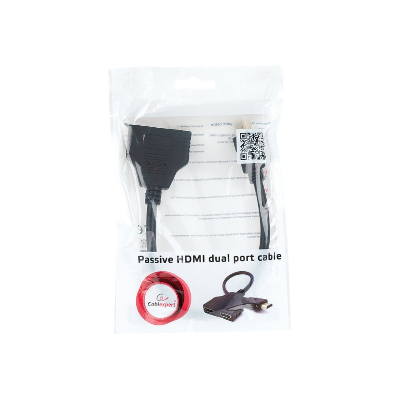 HDMI Split til 2 sk�rme 1x Han/ 2 x HUN
