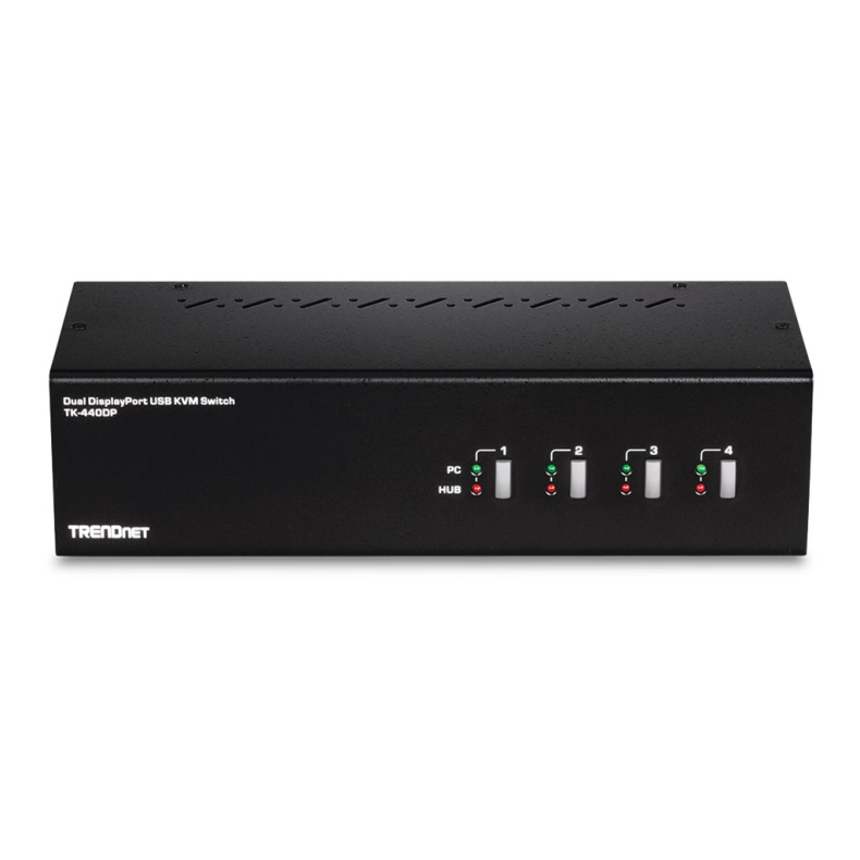 KVM Switch 4-port Dual Monitor DP