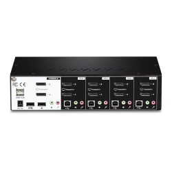 KVM Switch 4-port Dual Monitor DP