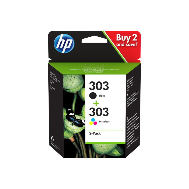 HP 303 Combi sort + farve *