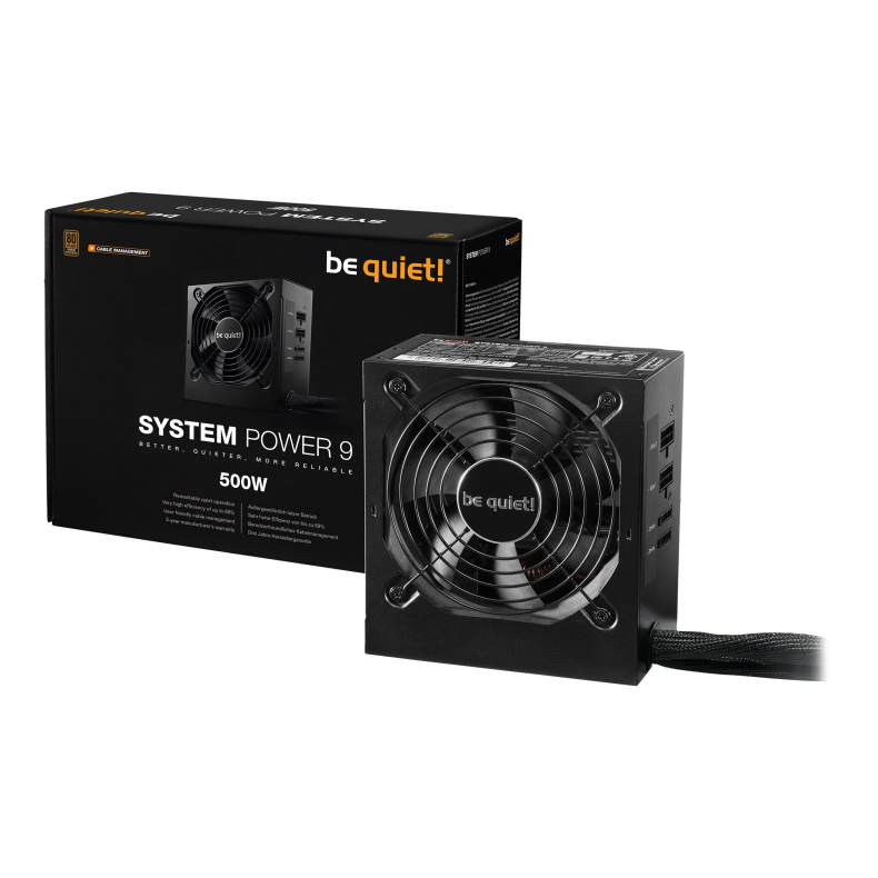 500W Be Quiet! Power 9  80+ Bronz