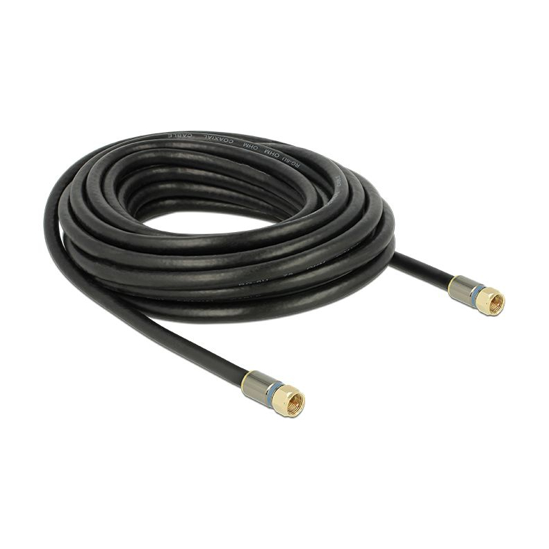 7,5m. Antennekabel  F til F sort