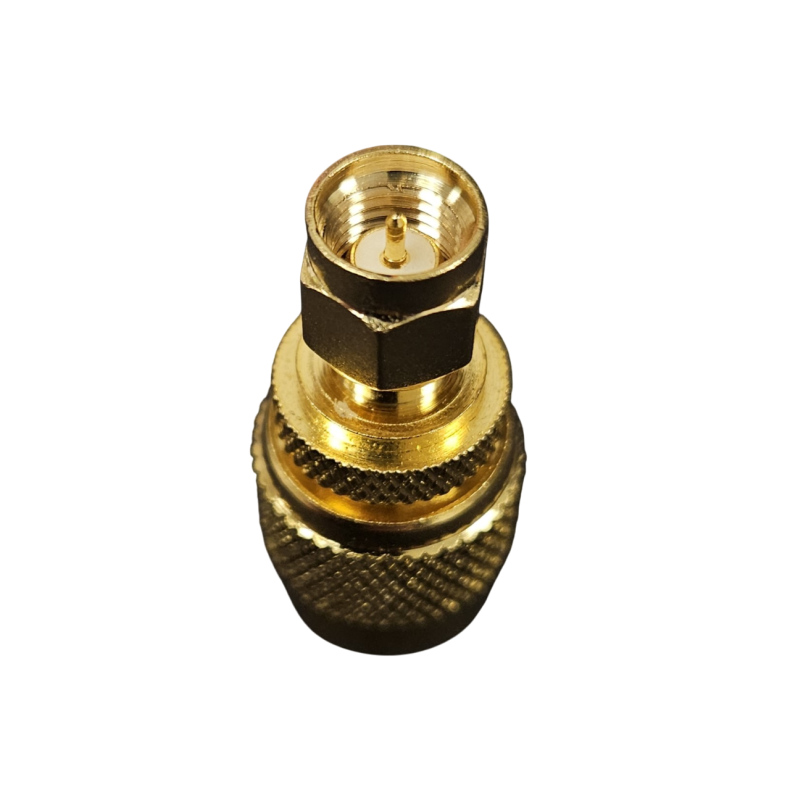 Antenneadapter, SMA han - TNC han