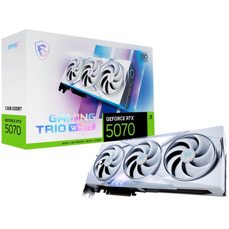 MSI RTX5070 Gaming Trio OC Hvid 12GB