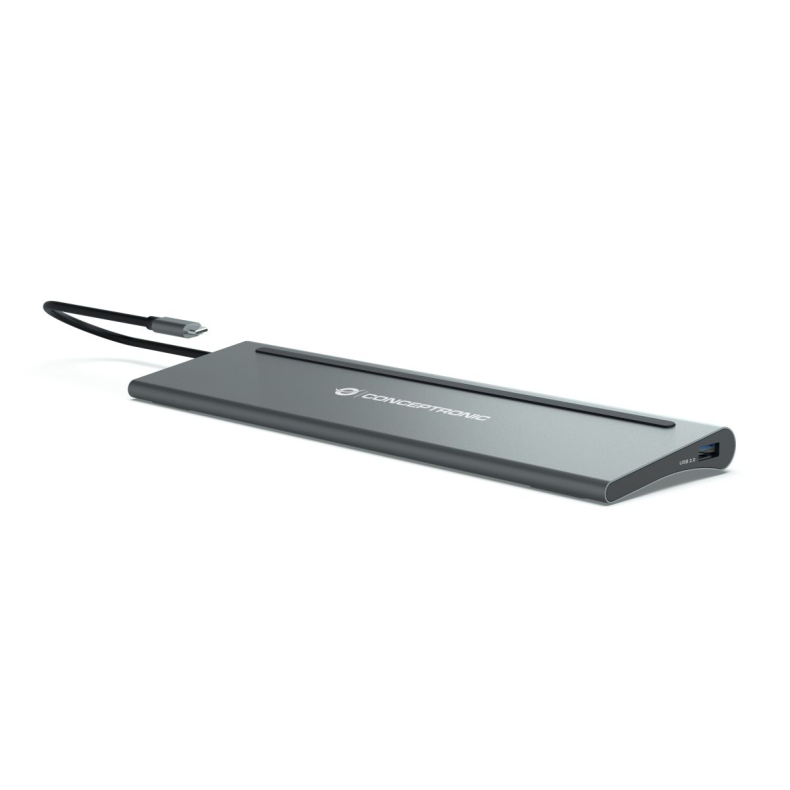 Conceptronic Dock USB-C->HDMI,DP,GbE,USB3.0/2.0,PD