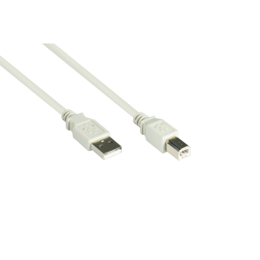 0,5m USB-A til B kabel gr