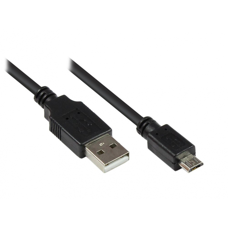 3 m USB 2.0 type A til Micro-B USB