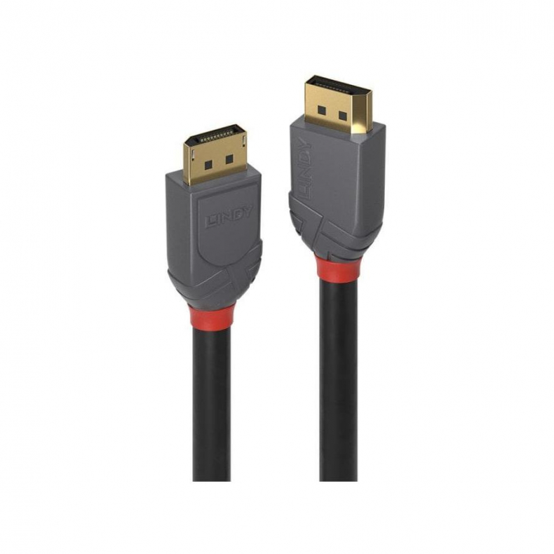 1 m. DisplayPort 1,4 kabel Han/Han Sort