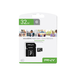 32GB SD -microSD HC  PNY C10
