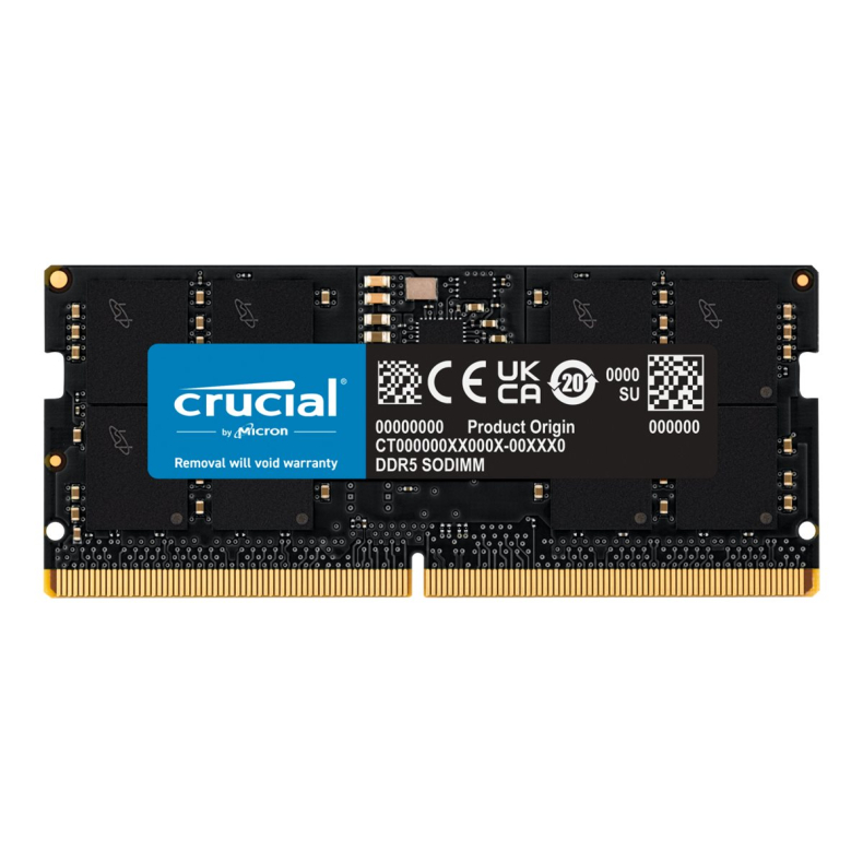 16GB 4800 DDR5 SODIMM Crucial CL40