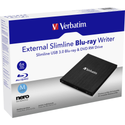 USB- A 3.0 Slimline ekstern Blu-ray drev