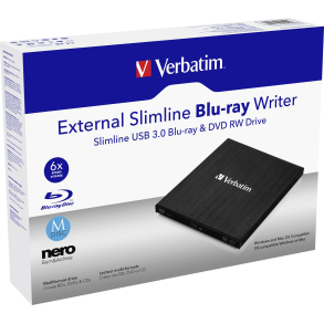 USB- A 3.0 Slimline ekstern Blu-ray drev