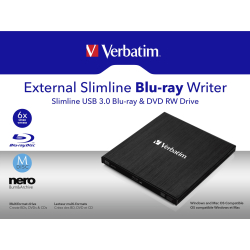 USB- A 3.0 Slimline ekstern Blu-ray drev