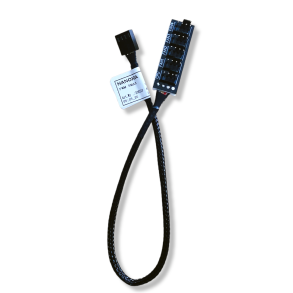 4-Pin Splitter for 5x PWM Fans 30cm Sort