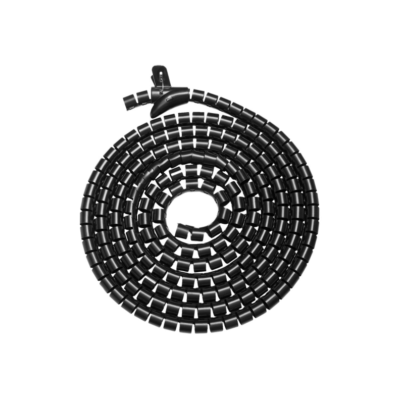 Spiral kabelskjuler - 5m / �30mm Sort
