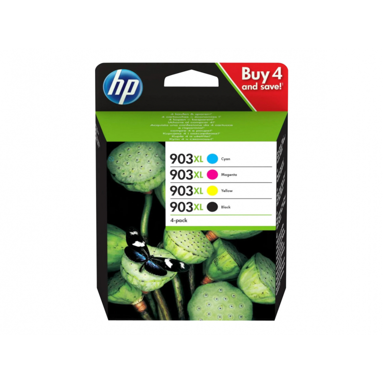 HP 903XL 4-Pack Ink C/M/Y/K  3HZ51AE ** Original