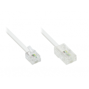 6m. DSL / Modem RJ45 til  RJ11 hvid