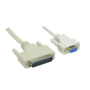 Serielkabel - SUBD9 han til SUBD9 hun 5m