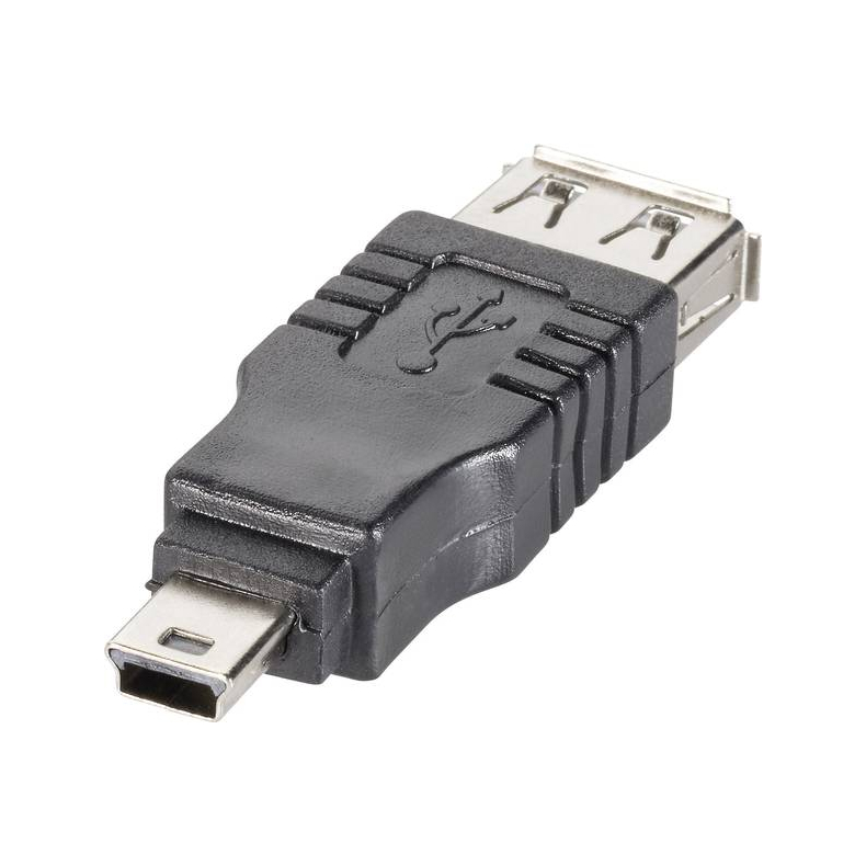 USB-adapter Type A han - Type Mini-B han