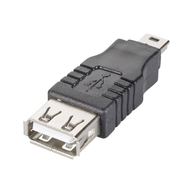 USB-adapter Type A han - Type Mini-B han