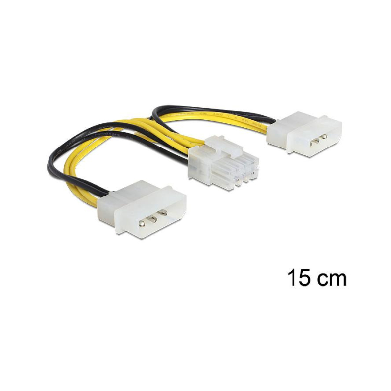 2xmolex 4-pin til 8-pin EPS