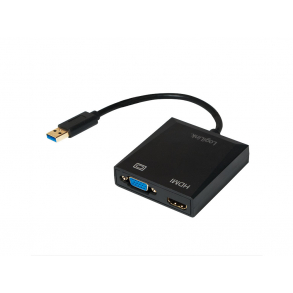 USB 3.0 Type-A til VGA / HDMI
