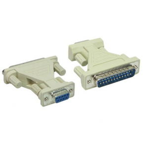 Seriel 25pol hun / 9pol DB9 adapter