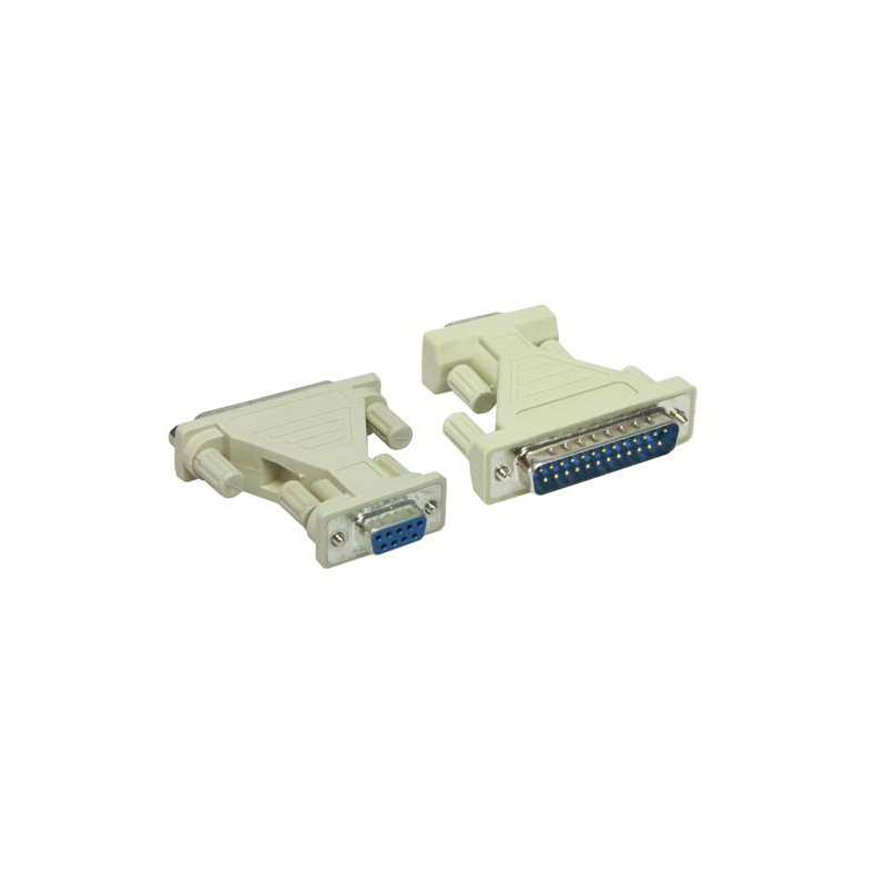 Seriel 25pol hun / 9pol DB9 adapter