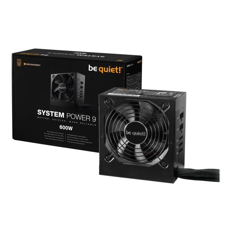 600W be quiet! System Power 9 80+ BRONZE