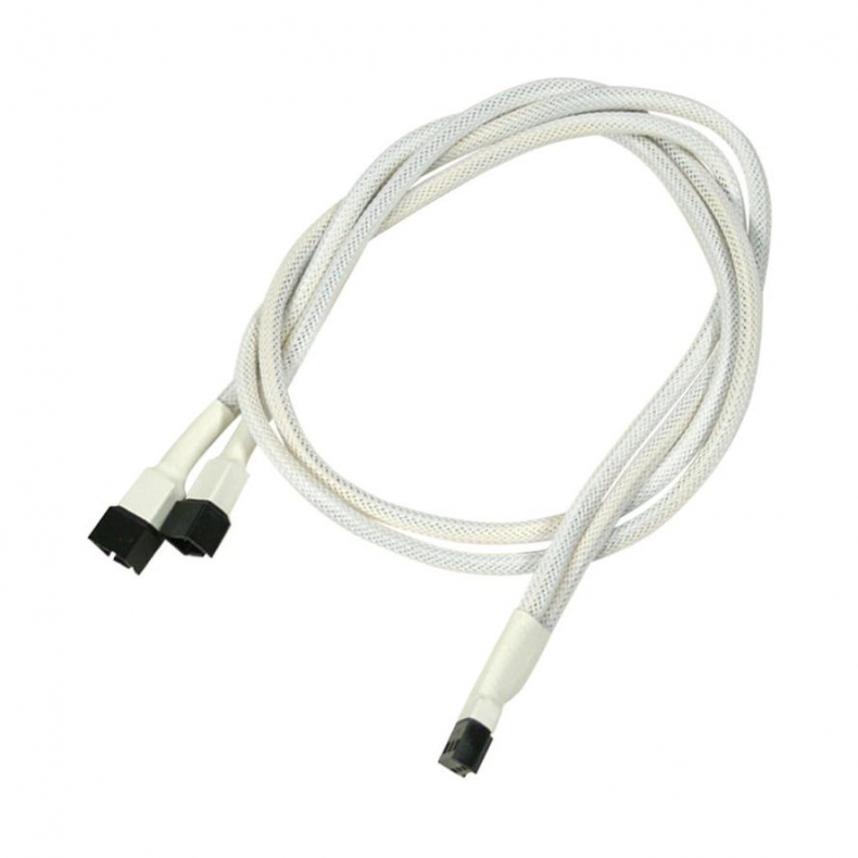 3-pin Y kabel 60 cm hvid