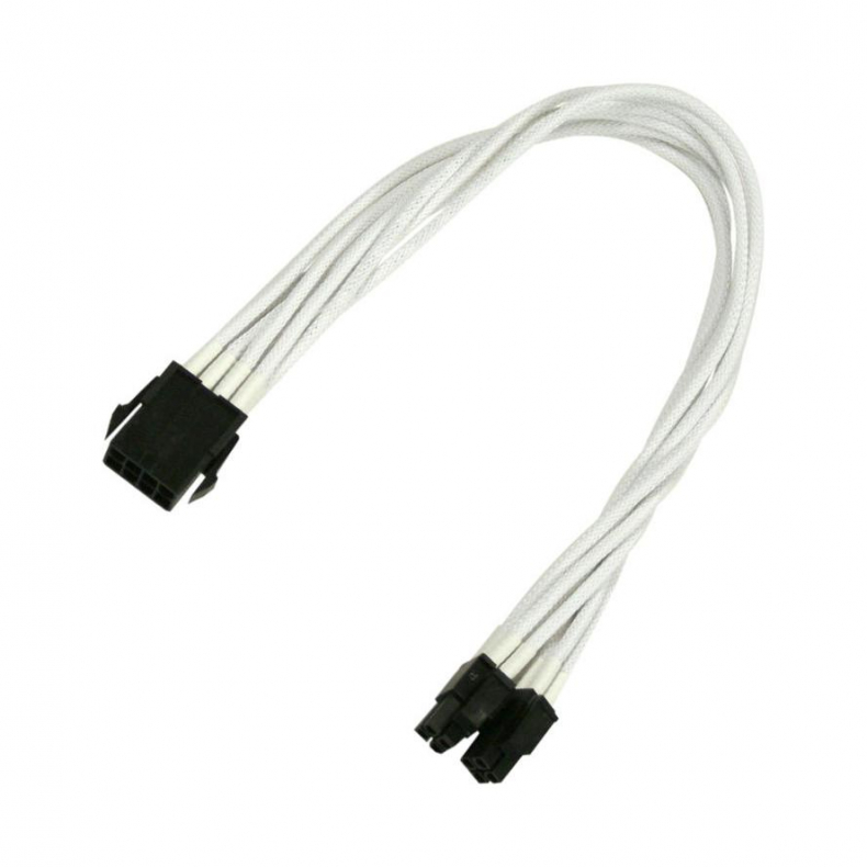 8-Pin EPS extension 30cm hvid