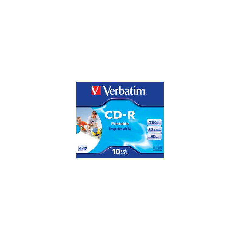 Verbatim CD-R 700 MB 10stk. Printable