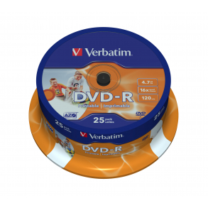 Verbatim DVD-R 4,7 GB 25-pack print