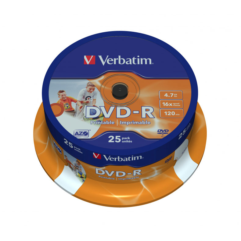 Verbatim DVD-R 4,7 GB 25-pack print