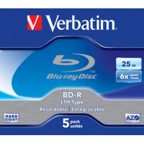 Verbatim Blu-Ray BD-R 5pk. 6x speed