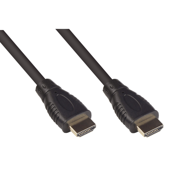 5 m. HDMI-kabel,19-pin han/han SORT