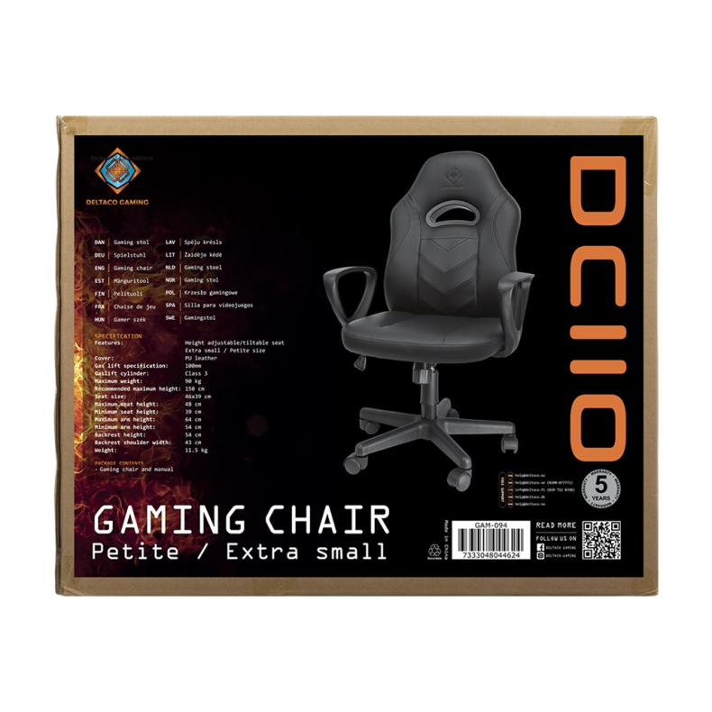 Deltaco Junior Gaming Stol