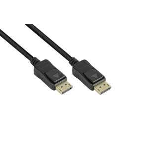 2 m. DisplayPort 1.2 kabel Han/Han Sort