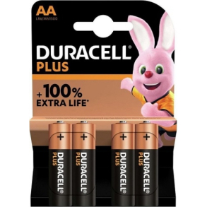 AA LR06 4stk Duracell PLUS Alkaline 1,5V