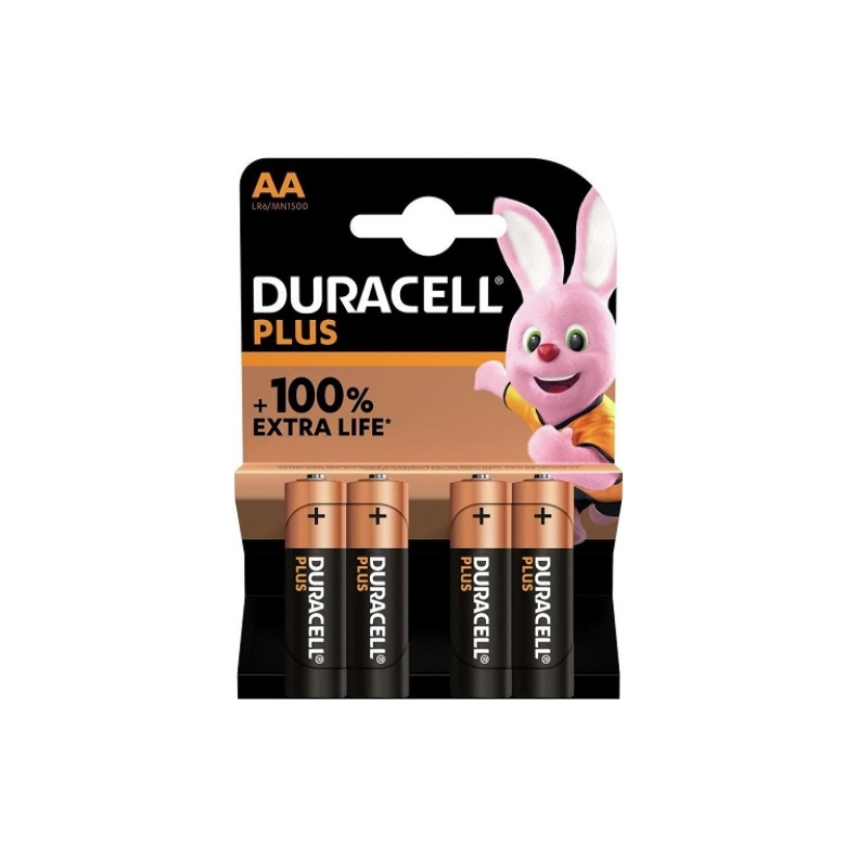 AA LR06 4stk Duracell PLUS Alkaline 1,5V