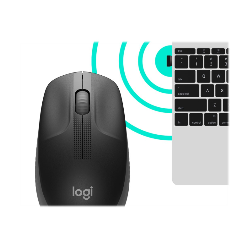 Logitech Wireless Mouse M190 Sort