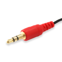 3,5mm 4pol Hun til 2x3,5 Mic/Head 0,1cm