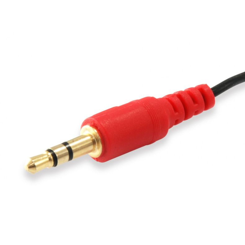 3,5mm 4pol Hun til 2x3,5 Mic/Head 0,1cm