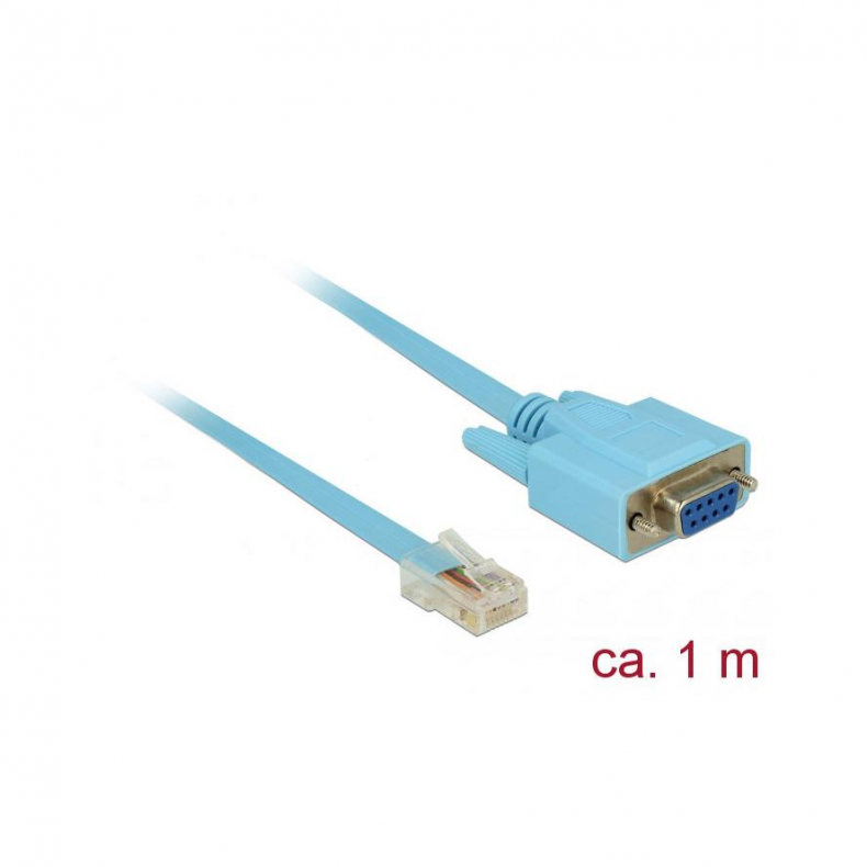 Seriel DB9 RS-232 til RJ45 St 1.0m