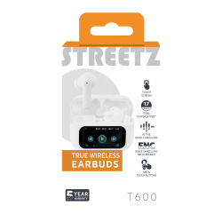 Streetz T600 True Wireless in-ear Hvid