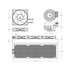 ARCTIC Liquid Freezer Pro III 360 ARGB Sort