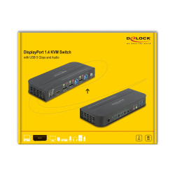 Delock KVM Switch 8K USB m. Audio