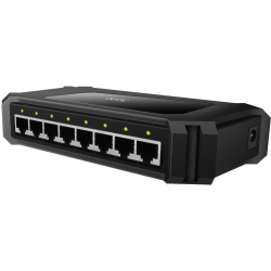 8 ports Gigabit switch m/PSU