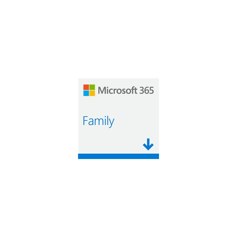 Microsoft 365 Family - 1 r, 6 brugere - Windows, MacOS - ESD